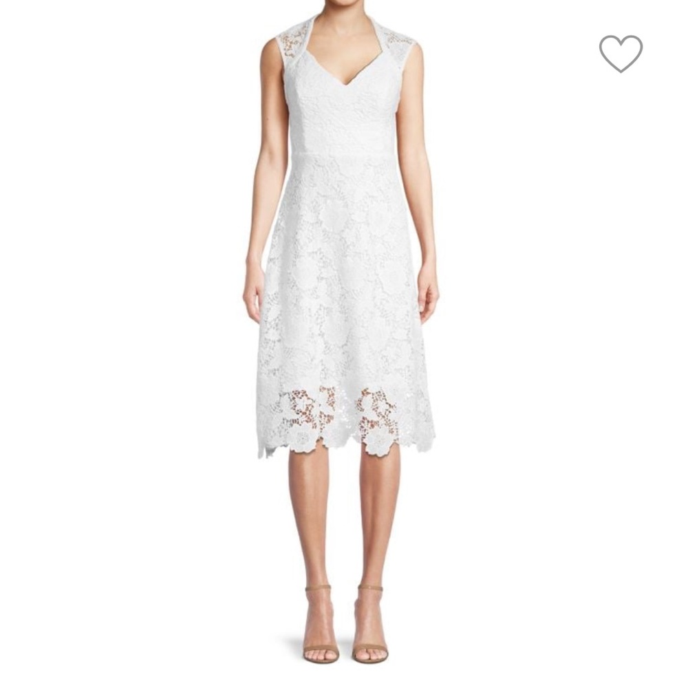 Guess white lace dress